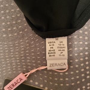 Zeraca Women's Deep Plunge High Waisted One Piece Swimsuit